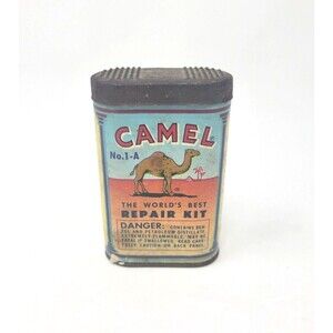 Camel Repair Kit Tin 3.25" - Vintage 1962